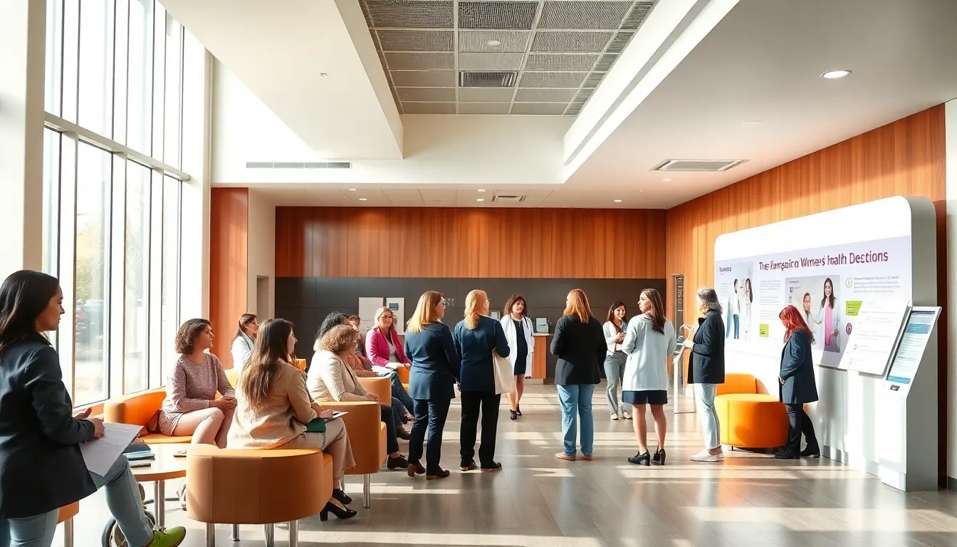 women engaging in a supportive healthcare environment.